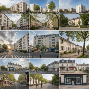 Vue panoramique de Courcelles dans le 17ème arrondissement de Paris, illustrant le marché immobilier