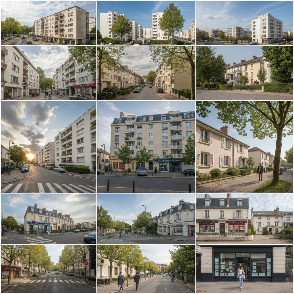 Vue panoramique de Courcelles dans le 17ème arrondissement de Paris, illustrant le marché immobilier