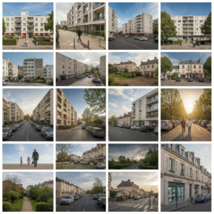 Vue de la rue de Lévis à Paris 17ème arrondissement